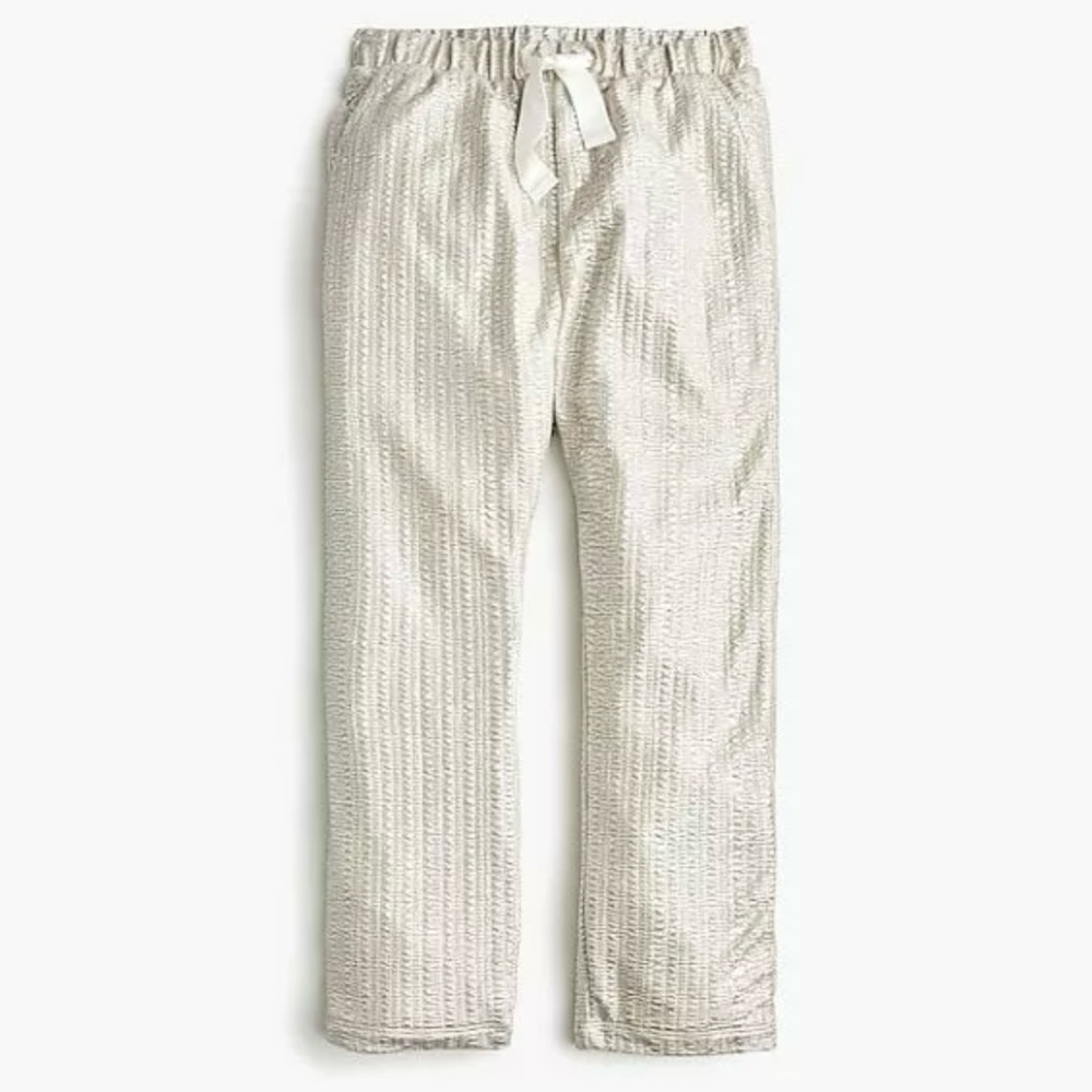 J.Crew Girl’s Metallic Gold “Sun washed Peach” Jogger